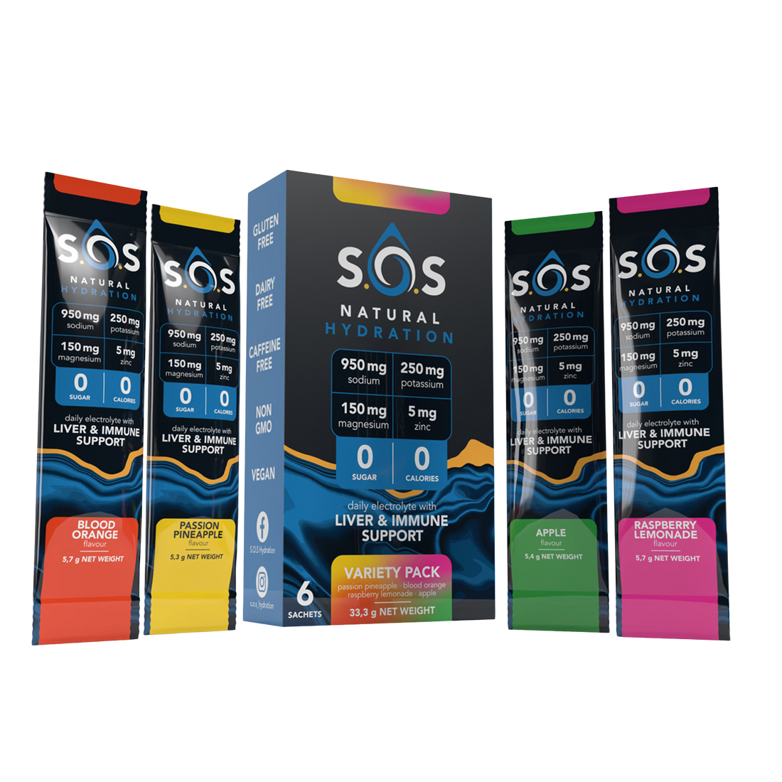 Pure Hydration Variety Box (6 Sachets)