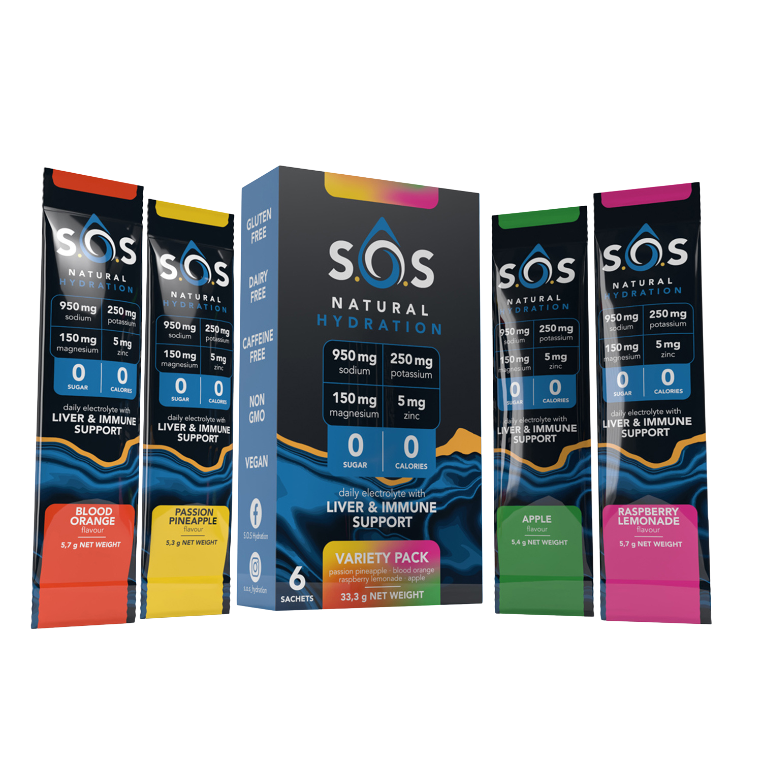 Pure Hydration Variety Box (6 Sachets)