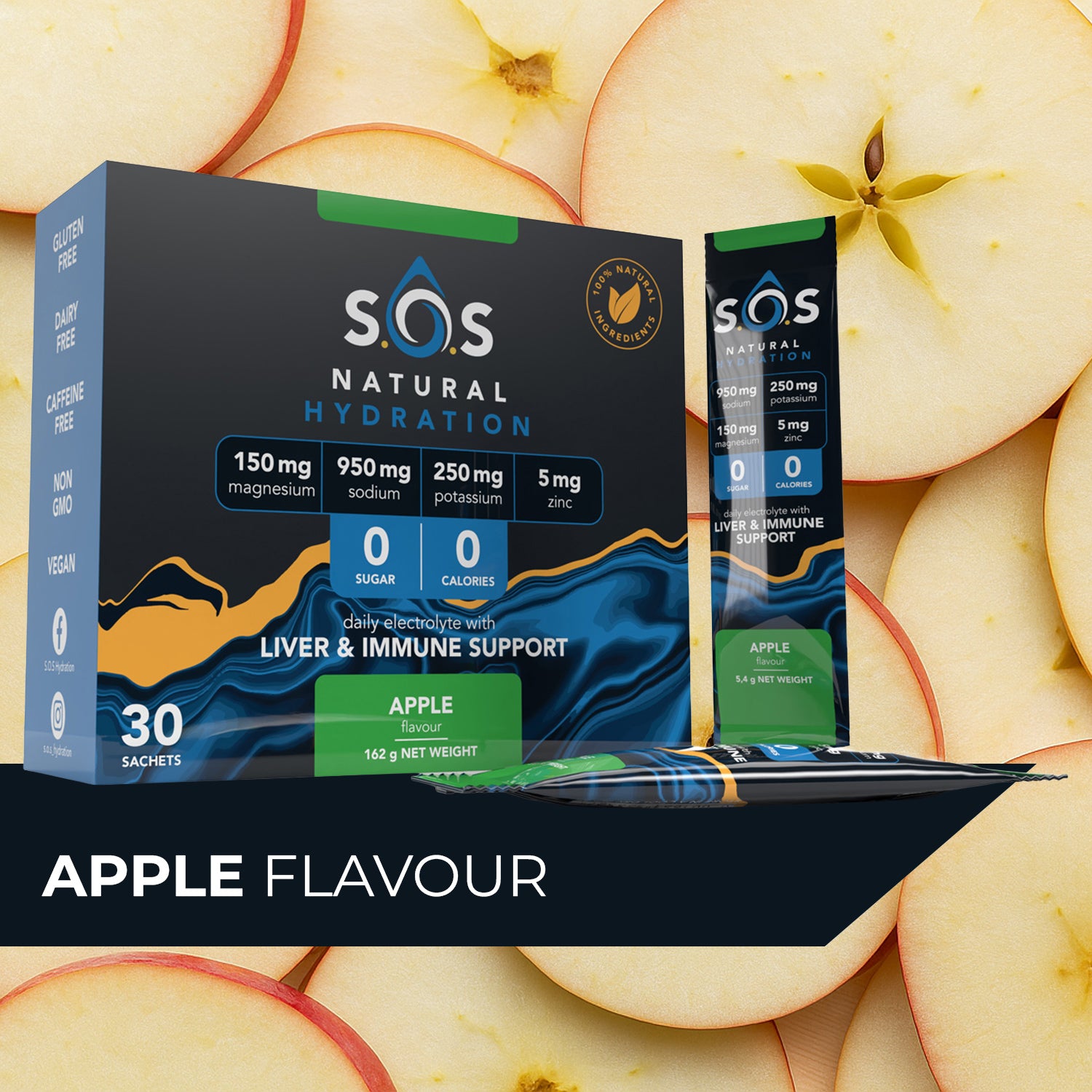Pure Hydration Apple (30 Sachets)