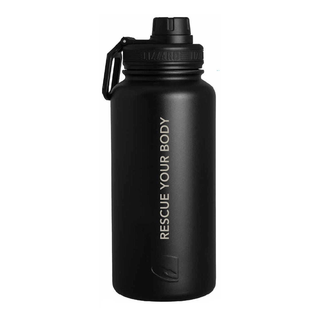 Lizzard 960ml Stainless Steel Flask – Black